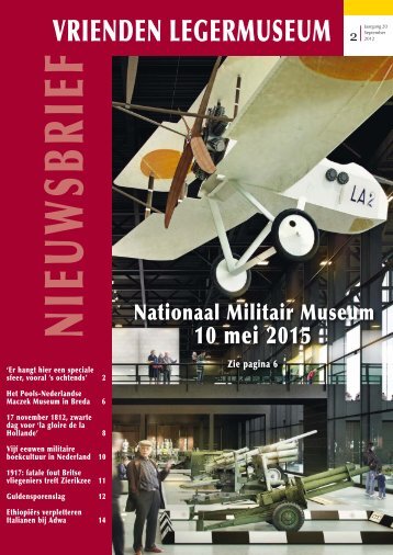 vrienden legermuseum nieuwsbrief - Vrienden van het Legermuseum