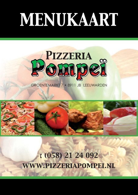 MENUKAART - Pizzeria Pompei Leeuwarden en Harlingen