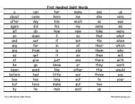 Fry Sight Words - Have Fun Teaching
