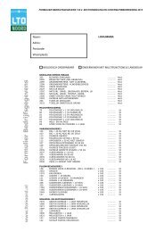 Formulier bedrijfsgegevens - LTO Noord