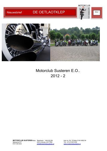 Oetloatklep jaargang 18 nr. 2 - Motorclub Susteren EO