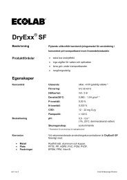 Produktblad DryExx SF - Ecolab - Ecolab AB