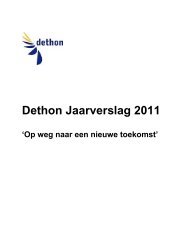 Dethon Jaarverslag 2011