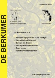 DE BERKUMER - Wijkvereniging Berkum