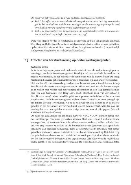 Rapport - Bijwerkingen van herstructureringsoperaties - KKS