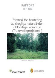 Strategi för hantering av skogliga naturvärden i Norrtälje kommun ...