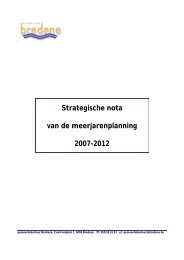 Strategische nota - Gemeente Bredene