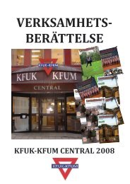 verksamhets- berättelse kfuk-kfum central 2008