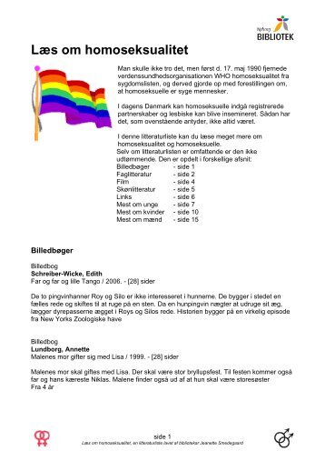 Læs om homoseksualitet - Nyborg Bibliotek