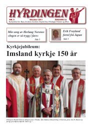 Kyrkjejubileum: Imsland kyrkje 150 år - Hyrdingen