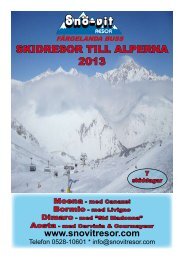 SKIDRESOR TILL ALPERNA 2013 - Färgelanda Buss/Snö-vit Resor