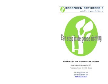 Advies en tips voor dragers van een prothese Spronken Orthopedie ...