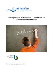 Bildungsbericht Bad Salzuflen – Grunddaten der allgemeinbildenden