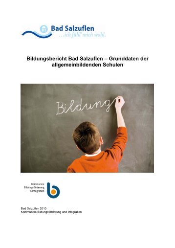 Bildungsbericht Bad Salzuflen – Grunddaten der allgemeinbildenden