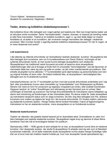 Torunn Kjølner - Landslaget drama i skolen