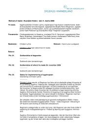 Referat af møde i Husrådet Hobro - den 4. marts 2009 - Sygehus ...