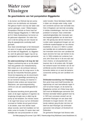 Water voor Vlissingen - Heemkundige Kring Walcheren