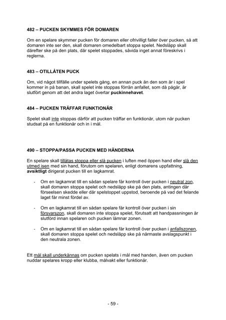 OFFICIELL REGELBOK 2002/2003