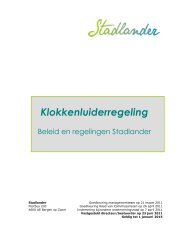 Klokkenluiderregeling - Stadlander