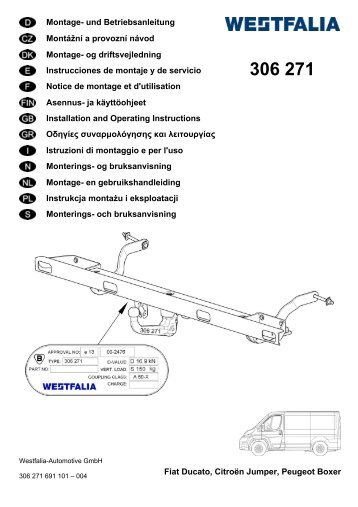 Fiat Ducato, Citroën Jumper, Peugeot Boxer ... - Autoteilefrau.eu