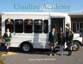 Annual Report 2010-2011 - Ursuline Academy