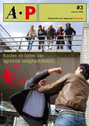Kosten en baten van agressie veiligheidsbeleid - Tijdschrift over ...