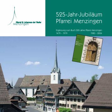 Festschrift als pdf - Pfarrei Menzingen