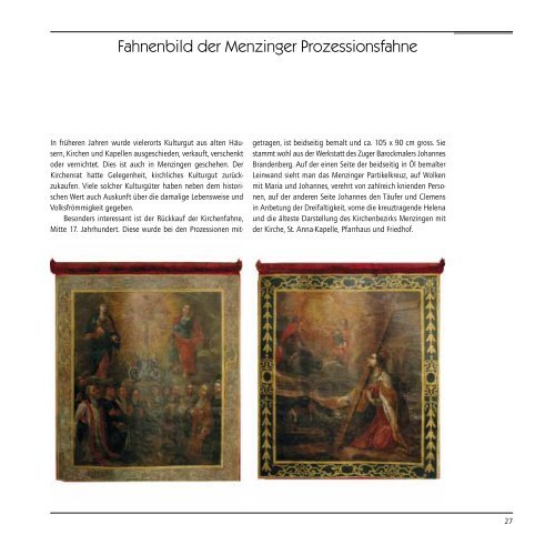 Festschrift als pdf - Pfarrei Menzingen