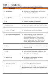 FASE 1 – indkøbsliste - Tv2