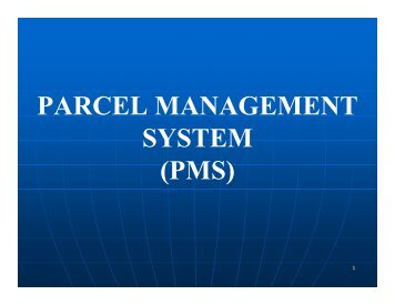 PARCEL MANAGEMENT SYSTEM (PMS) - Indian Railway