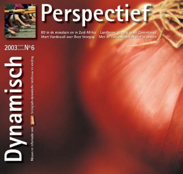 Dynamisch Perspectief 2003 - 6 - BD-Vereniging