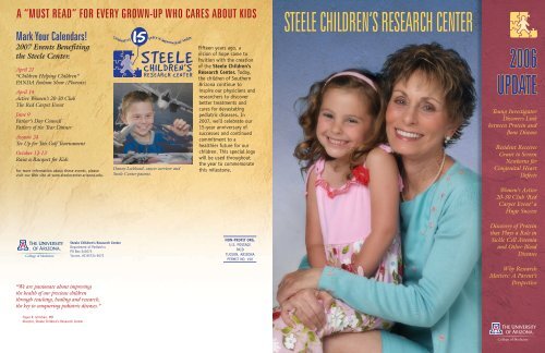 2006 Annual Report - the Steele Children's Research Center ...