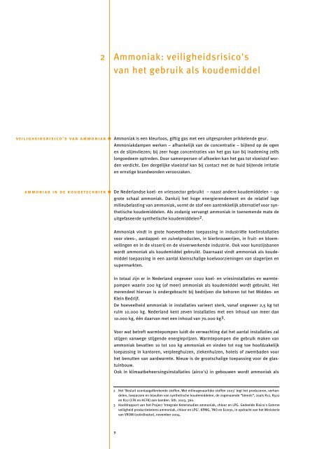 'Ammoniak als koudemiddel' [pdf] - Raad voor de leefomgeving en ...