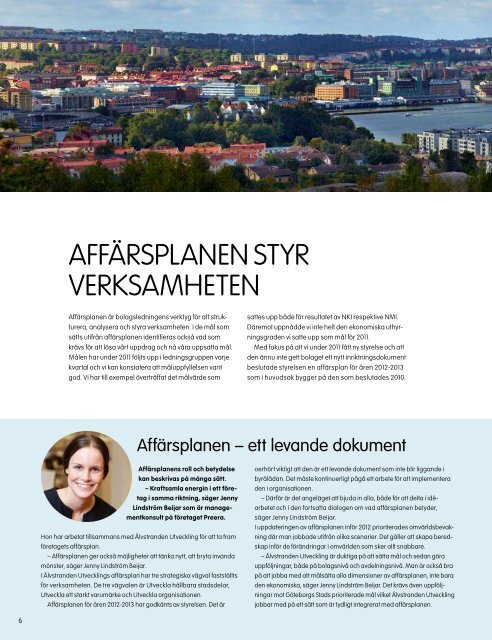 Verksamhetsberättelse 2011, pdf - Älvstranden Utveckling