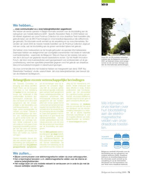 Activiteitenverslag 2009 - Belgacom