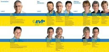 Gemeinderat Liste 2 Bildungs- kommission Liste ... - EVP Oberaargau