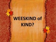 WEESKIND of KIND? - Nuwe Lewe Webtuiste