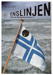 Enslinjen 2010 - Ekenäs Navigationsklubb rf