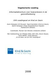 Vegetarische voeding Informatiebrochure voor hulpverleners in de ...