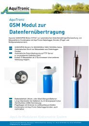 GSM Modul zur Datenfernübertragung - Aquitronic