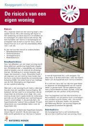 De risico's van een eigen woning - Waterweg Wonen