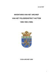 Polderdistrict Hattem 1800-1984 - Coda