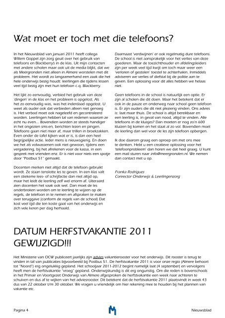 Nieuwsblad mei 2011