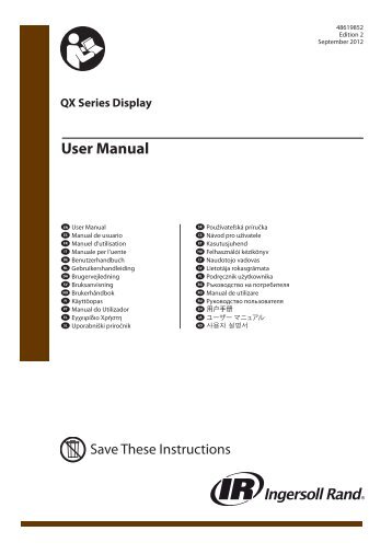 User Manual, QX Series Display