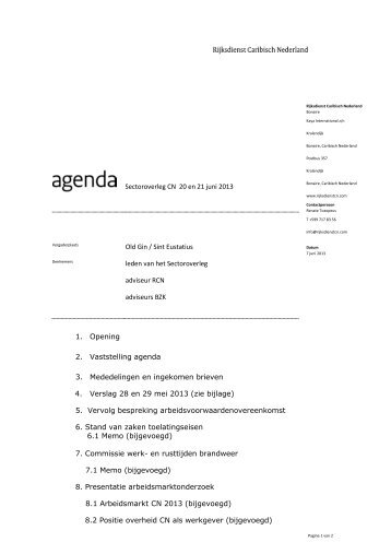 Vergadering SOCN 20 en 21 juni 2013 - Welkomstpagina - Acom ...