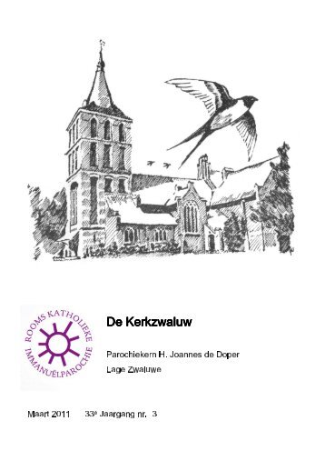 De Kerkzwaluw – Maart 2011 - Immanuel Parochie