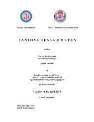 Taxioverenskomsten 2012 - 2014 - Norsk Transportarbeiderforbund