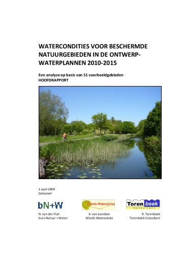 Watercondities beschermde natuurgebieden - Natuur en ...