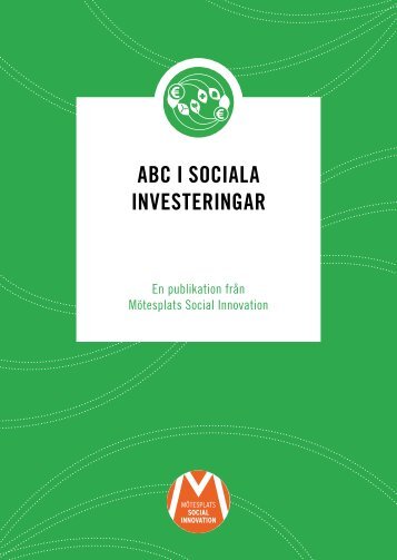 ABC i SoCiAlA inveSteringAr - Mötesplats Social Innovation