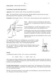 Fremstilling af jern(II)-sulfat heptahydrat Apparatur